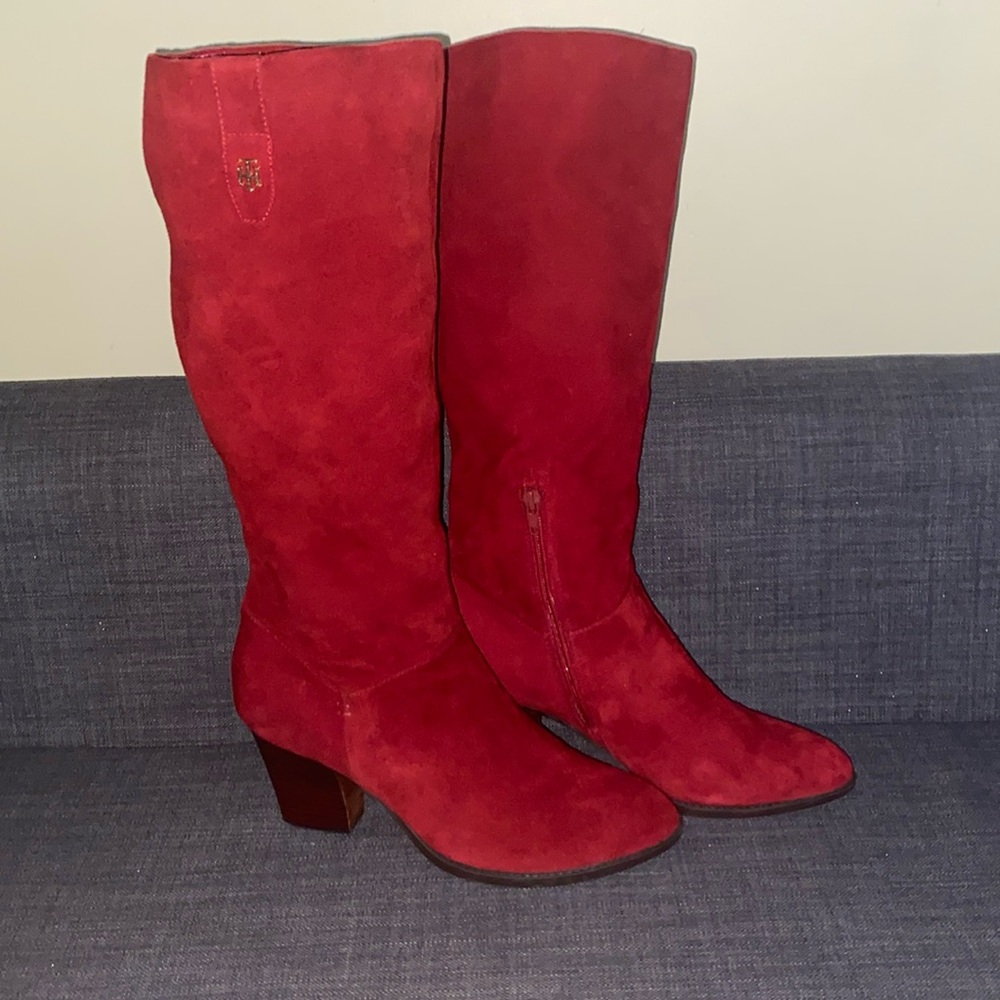 Tommy Hilfiger Suede Knee High Boots